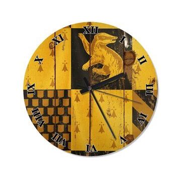 Hufflepuff Harry Potter Analog Duvar Saati