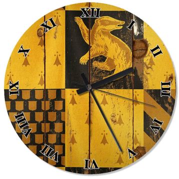 Hufflepuff Harry Potter Analog Duvar Saati