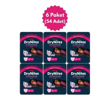 Huggies Drynites 13+ Yaş 48-60 kg 54 Adet Kız Emici Gece Külodu