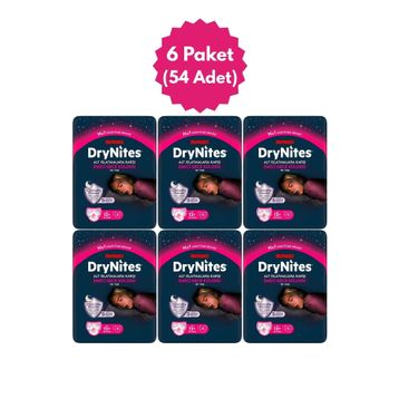 Huggies Drynites 13+ Yaş 48-60 kg 54 Adet Kız Emici Gece Külodu
