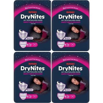 Huggies Drynites Emici 8-13 Yaş 4x9 Adet Kız Gece Külodu