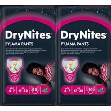 Huggies Drynites Kız 4-7 Yaş 17-30 kg Emici Gece Külodu