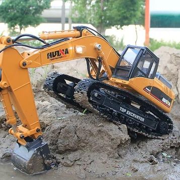 Huina 1580 1:14 RC Model Profesyonel Uzaktan Kumandalı Paletli Kepçe Ekskavatör İş Makinası
