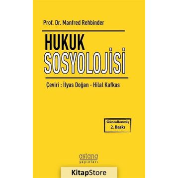 Hukuk Sosyolojisi - Manfred Rehbinder