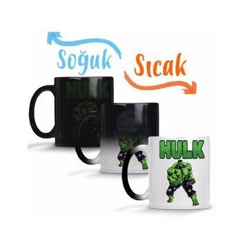 Hulk Yeşil Dev Sihirli Porselen Kupa
