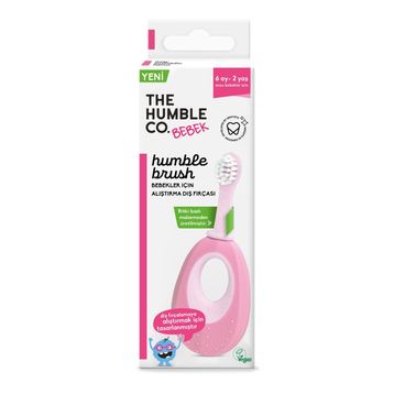 Humble Brush Pembe Alıştırma Bebek Diş Fırçası