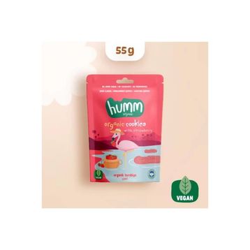 Humm 55 gr Organik Çilekli Kurabiye