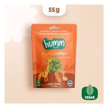 Humm 55 gr Organik Portakalli Kurabiye (6 adet)