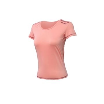 Hummel 911334-2098 Açık Pembe Bisiklet Yaka Kadın T-Shirt