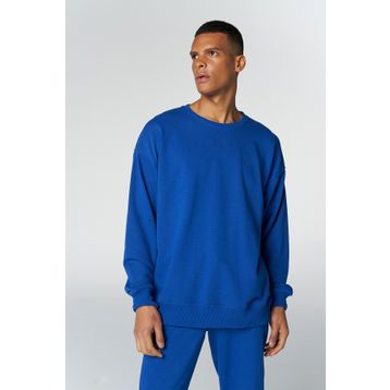 Hummel 921720-7788 Hmlmaddox Lacivert Oversize Erkek Sweatshirt