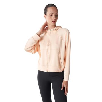 Hummel 921795-2518 Hmllayla Zip Hoodie Pembe Kadın Sweatshirt