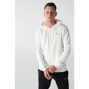 Hummel 921836-9003 Hmlt-IC Icona Zıp Hoodie Beyaz Erkek Günlük Sweatshirts