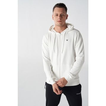 Hummel 921836-9003 Hmlt-IC Icona Zıp Hoodie Beyaz Erkek Günlük Sweatshirts