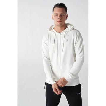 Hummel 921836-9003 Hmlt-IC Icona Zıp Hoodie Beyaz Erkek Günlük Sweatshirts