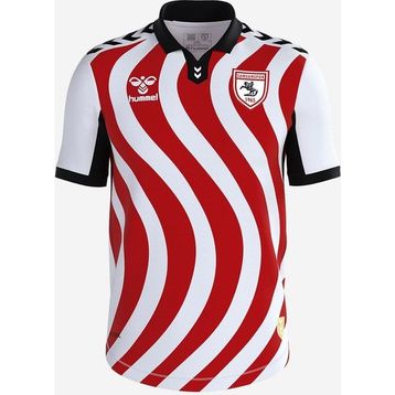 Hummel Samsunspor Kırmızı Beyaz 2025-2026 Sezonu Çubuklu Forma