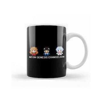 Humuts 8 Bit Neon Genesis Evangelion Kupa Bardak