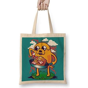 Humuts Adventure Time Bacon Pancakes 03 Bez Uzun Saplı Açık Bej Rengi Çanta