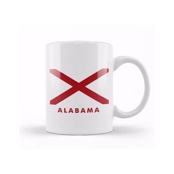 Humuts Alabama State Flag Kupa Bardak