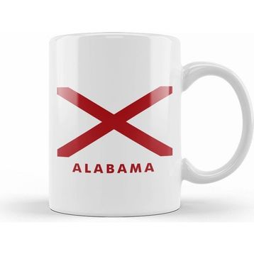 Humuts Alabama State Flag Kupa Bardak