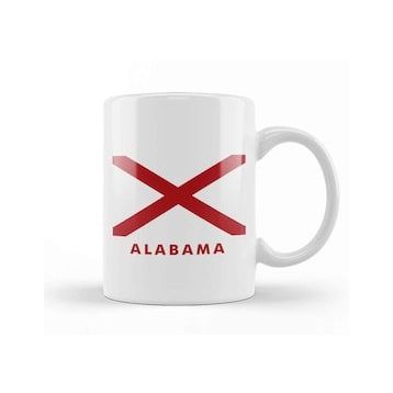 Humuts Alabama State Flag Kupa Bardak