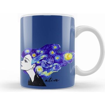 Humuts Alive Vincent Van Gogh Kupa Bardak