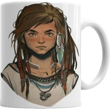 Humuts Aloy Horizon Zero Dawn Beyaz Kupa