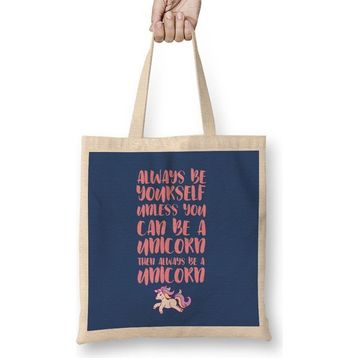 Humuts Always Be Yourself Unless You Can Be A Unicorn Pastel Bez Çanta