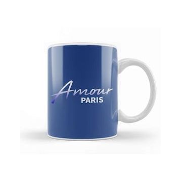 Humuts Amour Paris Slogan Kupa Bardak