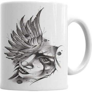 Humuts Angel Sketch Beyaz Kupa