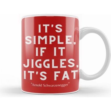 Humuts Arnold Schwarzenegger Quotes Beyaz Kupa