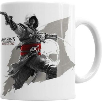 Humuts Assassin Creed Black Flag Beyaz Kupa