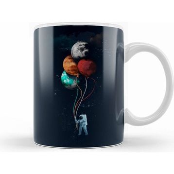 Humuts Astronaut Balonlu Kupa Bardak