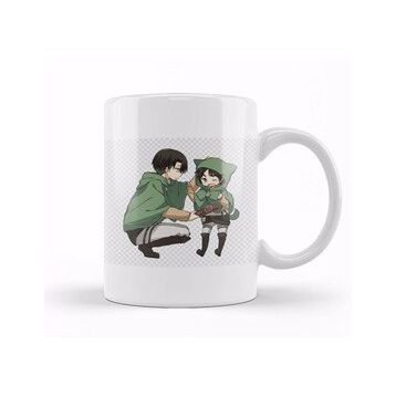 Humuts Attack On Titan Chibi Levi x Eren Kupa Bardak