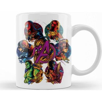 Humuts Avengers Crew Beyaz Kupa
