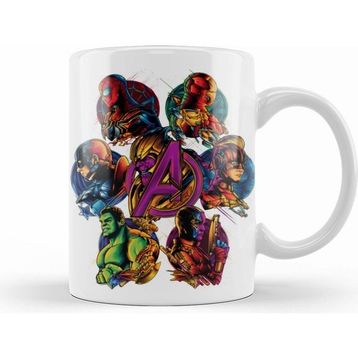 Humuts Avengers Crew Beyaz Kupa