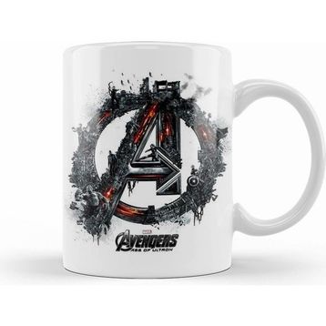 Humuts Avengers Flowers Marvel Beyaz Kupa