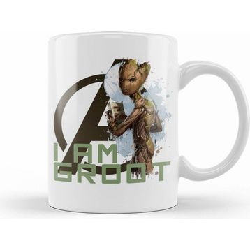 Humuts Avengers I Am Groot Beyaz Kupa
