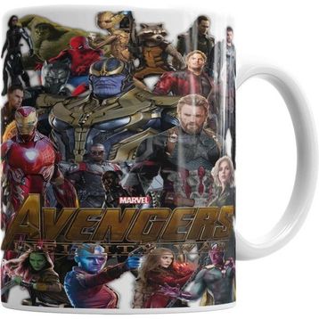 Humuts Avengers Infinity War Exclusiva Nerd Word Beyaz Kupa