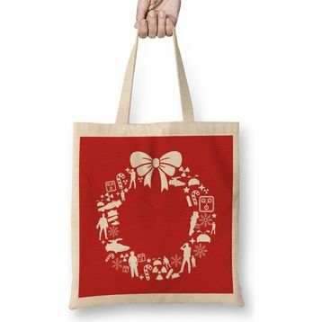 Humuts Back to the Future Christmas Wreath Pattern Bez Çanta