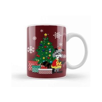 Humuts Bert Racoon Around The Christmas Tree Kupa Bardak