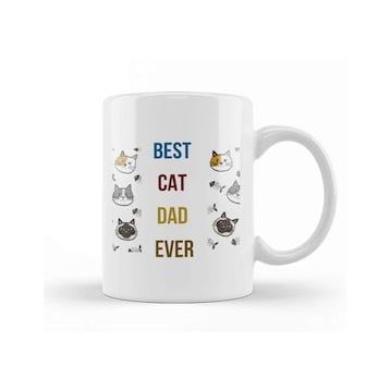 Humuts Best Cat Dad Ever 04 Kupa Bardak