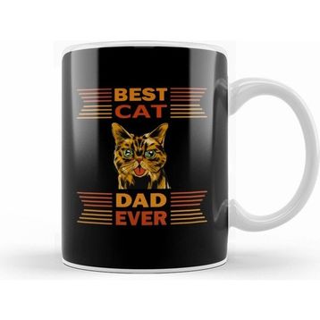 Humuts Best Cat Dad Ever Kedi 03 Kupa Bardak
