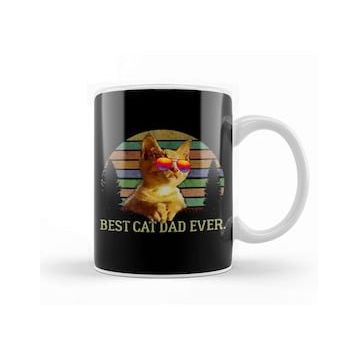 Humuts Best Cat Dad Ever Kedi Kupa Bardak