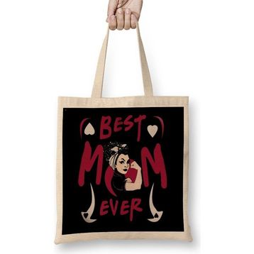 Humuts Best Mom Ever Gifts Anneler Günü 06 Bez Çanta