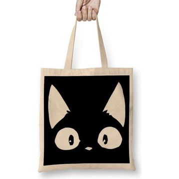 Humuts Beyaz Kedi Siyah Kötü Cats Bez Çanta