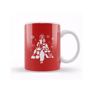 Humuts Big Lebowski Christmas Tree Silhouette Kupa Bardak