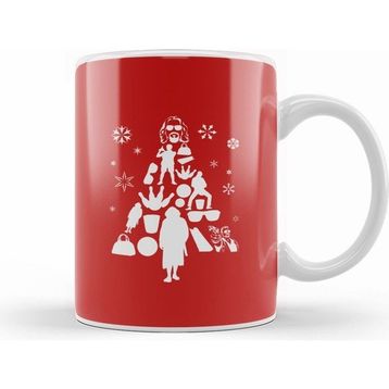 Humuts Big Lebowski Christmas Tree Silhouette Kupa Bardak
