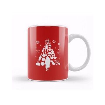 Humuts Big Lebowski Christmas Tree Silhouette White Kupa Bardak
