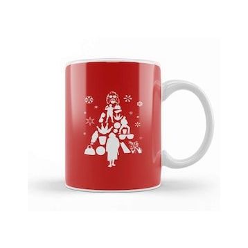 Humuts Big Lebowski Christmas Tree Silhouette White Kupa Bardak