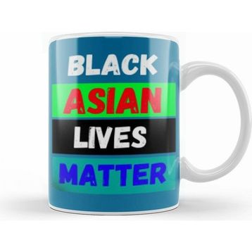 Humuts Black Asian Lives Matter Stop Aapı Hate Beyaz Kupa